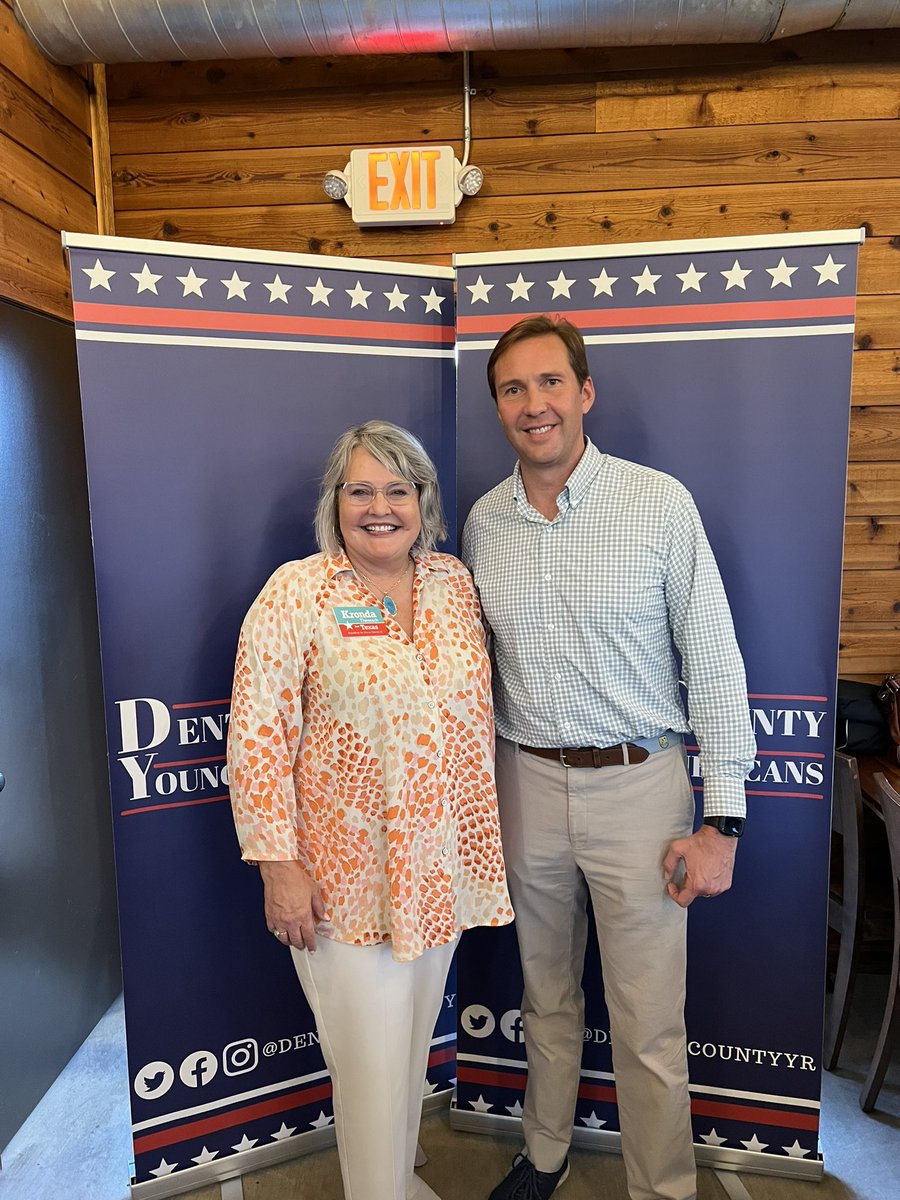 KrondaForTexas's tweet photo. Tonight at Denton County Young Republicans Tommy Hicks discussed the work needed ahead of November’s General Election. Thank you to our Denton County YR’s who are registering voters and block walking for races up and down the ballot. #ReadyForNovember https://t.co/LAb0ezALe2