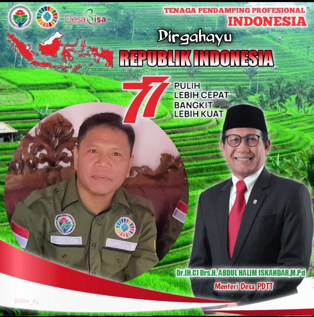 Abdul150681's tweet photo. Dirgahayu Kemerdekaan RI ke 77
#KebangkitanIndonesiaRaya
@jokowi
@halimiskandarnu
@Kemendespdtt
@ditjenpdp
@malik_haramain
@imansyukri
@taufikmadjid71
@yusradaridesa
@azzameldzikrie
@tppkemendes
#TPPSumsel
#TPPPali https://t.co/iJeqmQc4JQ