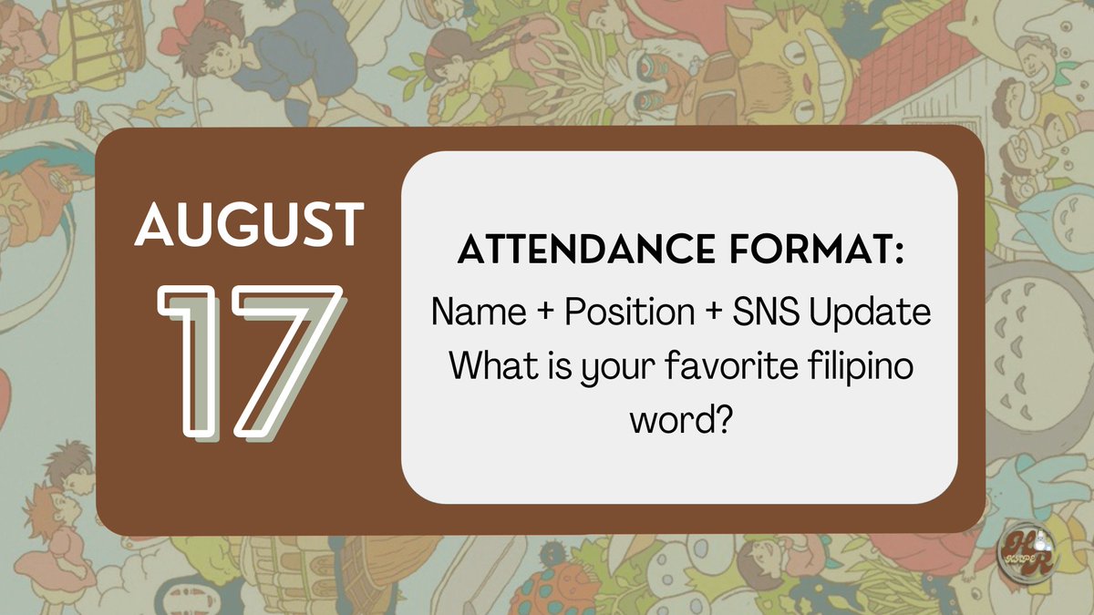 ㅤ

       ʚ KAPE ATTENDANCE.⠀⠀ ☕ ɞ

        The attendance will only be
         valid until 1O:OO pm only.
ㅤ
ㅤ