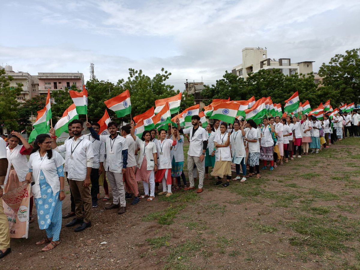 NSSVAMCC15's tweet photo. તારીખ ૧૩/૦૮/૨૦૨૨ ના  રોજ રેલીનું આયોજન.@nssgujarat @nssmkbu @_NSSIndia @YASMinistry https://t.co/uzfQL0fEEL