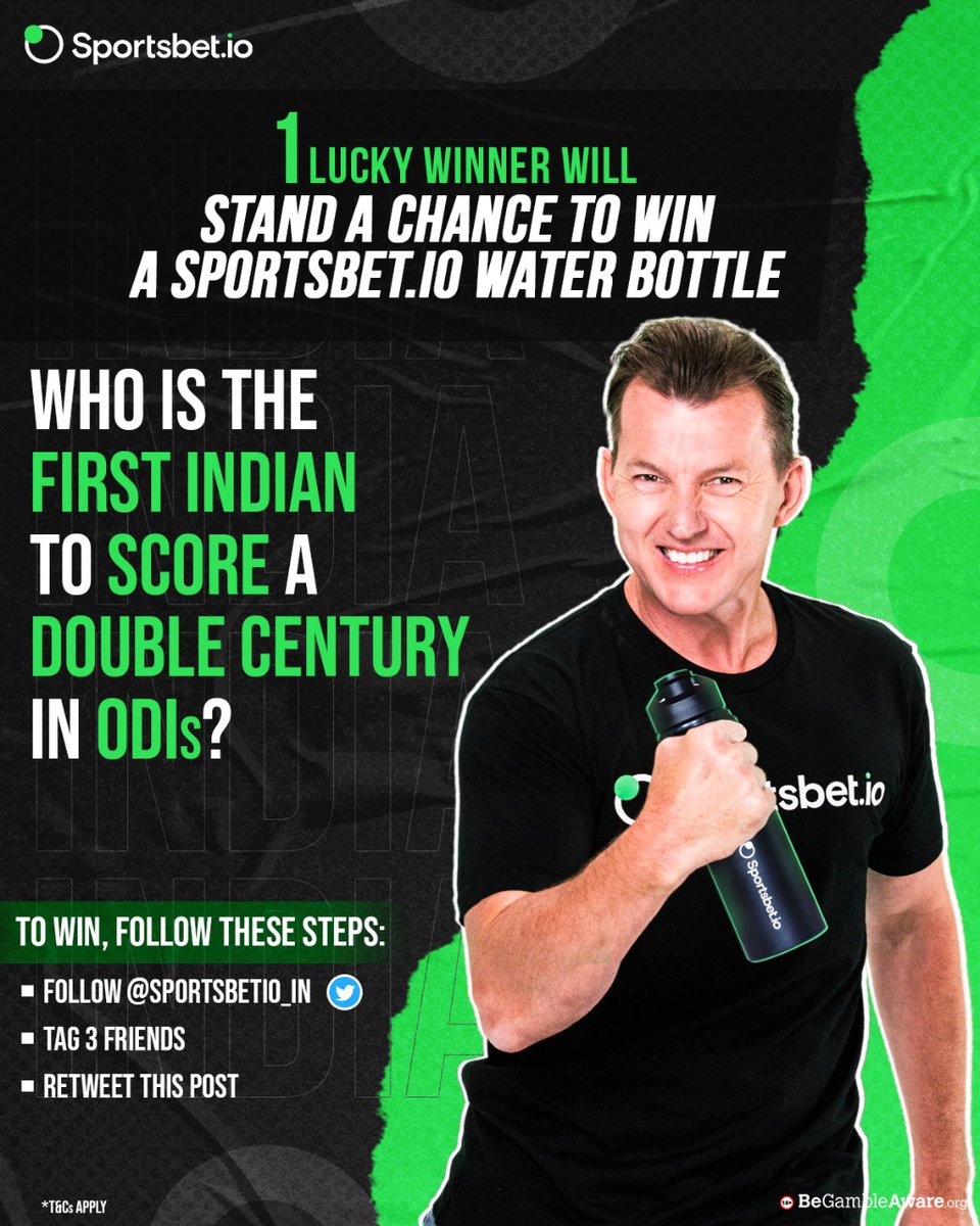 Sportsbetio_IN's tweet photo. Hint: He is the Superman from India! ๐คฉ๐ฆธ๐ป
#Contest #ContestAlert #Giveaway #GiveawayAlert #ContestGiveaway #IndianContest #Contests #GiveawayIndia #BrettLee https://t.co/DuoFKAlzwd