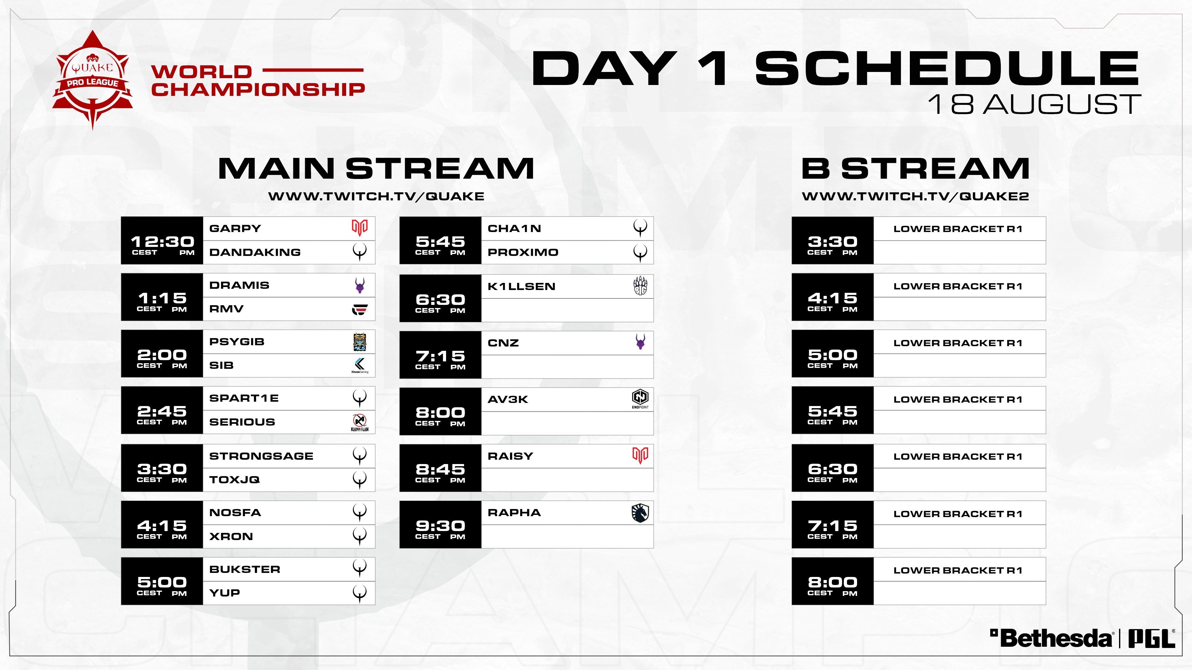 quakecon 2022 horarios