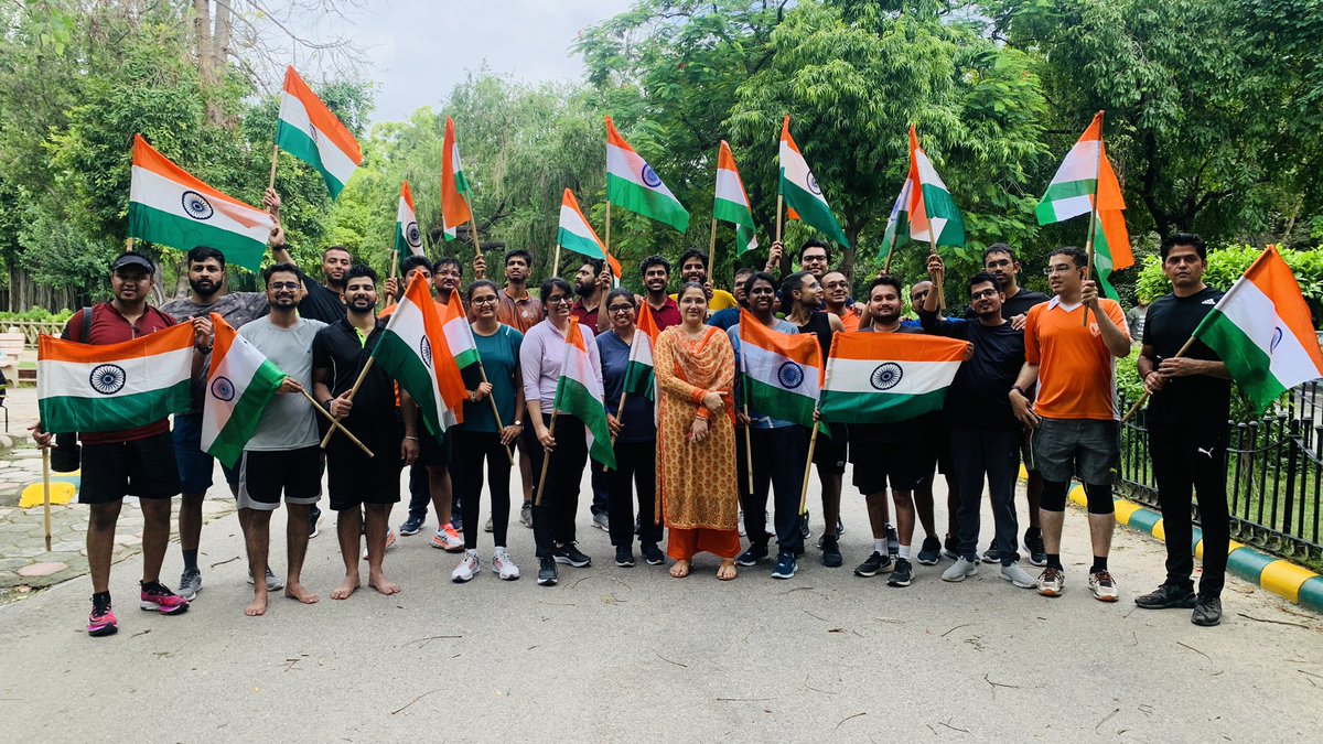 NzpDelhi's tweet photo. And celebrations for completing the #walkingtest #25km #IFS https://t.co/qvAA9HbTvz