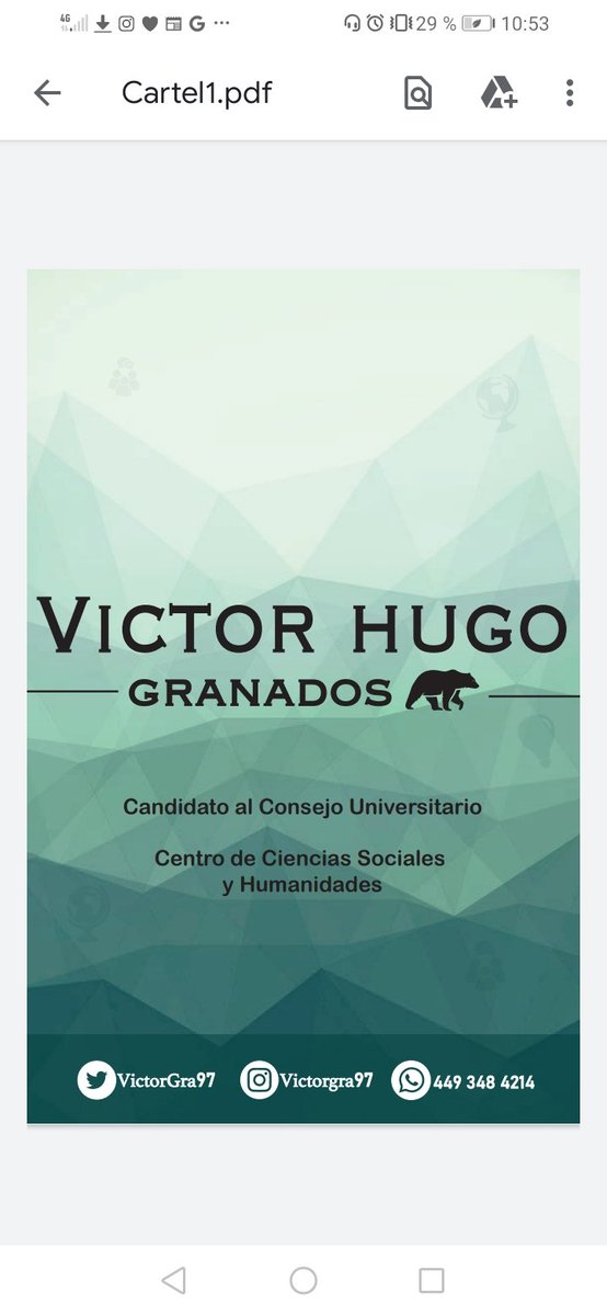 VictorGra97's tweet photo. Hoy fue mi primer día de campaña.
Llegué con muchísimos nervios al primer salón, pero al ver la respuesta de la bandita y su interés en mis propuestas, me sentí tranquilo y muy animado. El resto de salones, como 🐻 en el agua.
#OsoConsejero
#VictorHugoGranadosConsejero https://t.co/qKCGlTo9z9
