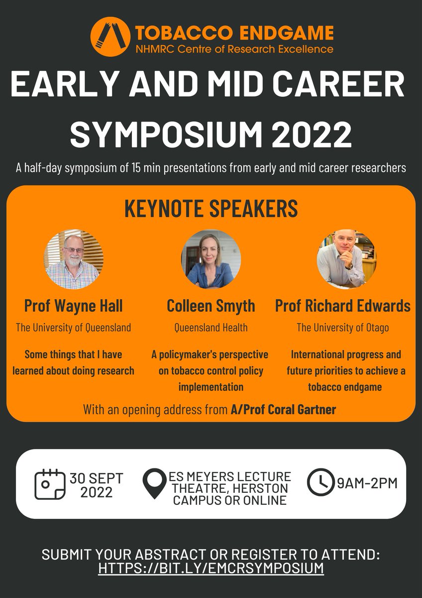 We're excited to announce our hybrid EMCR Symposium taking place on 30 Sept from 9am-2pm (AEST). Register to attend here: bit.ly/EMCRSymposium