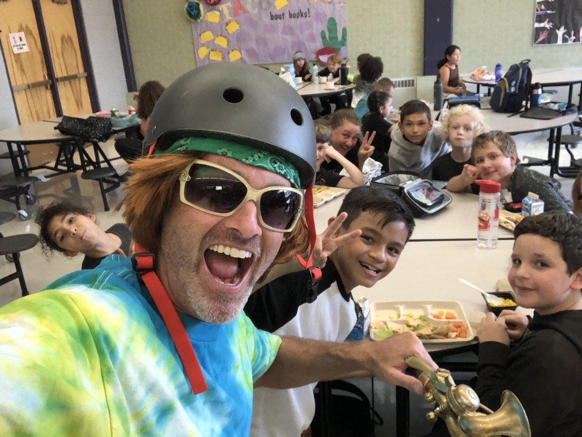 PeakExSchool's tweet photo. We Are CREW!! Day one filled with energy and laughs with Mr. Timβs twin brother Calvinβ¦.he shows up out of nowhere?? @JeffcoSchoolsCo #JeffcoFirstDay https://t.co/ww4044R1lC