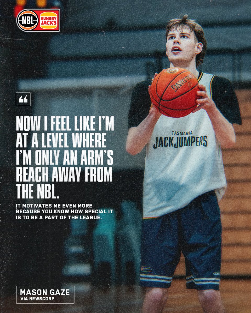 After missing out on a JackJumpers development player spot, Mason Gaze is hungrier than ever to follow in the 🐐's footsteps and play in the NBL.   

More at bit.ly/3Cc43TQ via <a href="/mattlogue7/">Matt Logue</a>