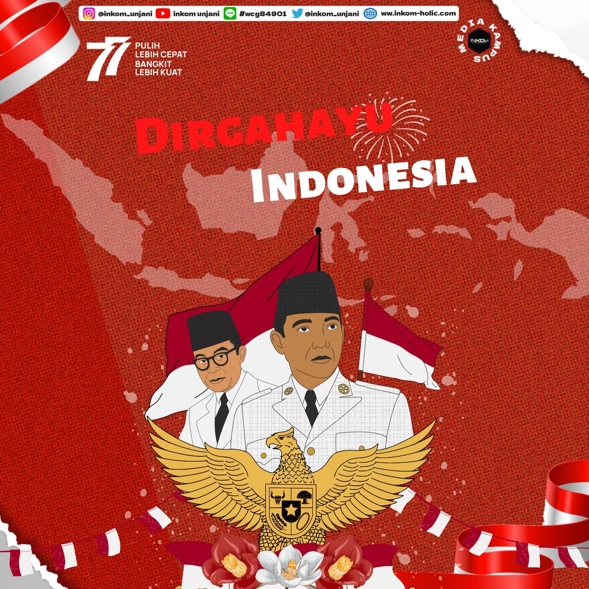 "Sekali Merdeka Tetap Merdeka"

Dirgahayu Republik Indonesia yang ke-77. Semoga berjaya sampai akhir!