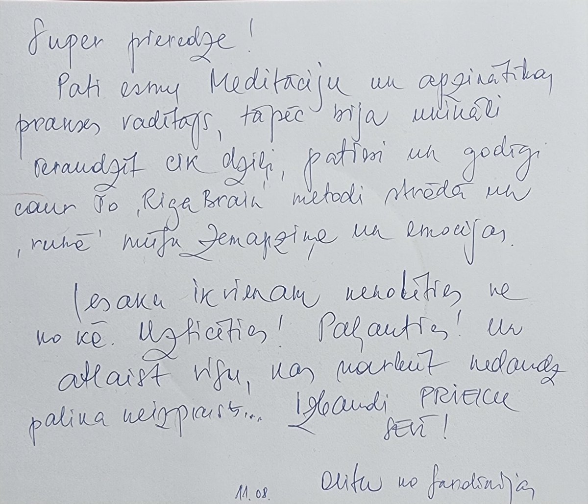 RigaBrain's tweet image. Izbaudi prieku sevī!
#prieks #RigaBrainAtsauksme #RigaBrain #meditācija #zemapziņa #emocijas #iesaku