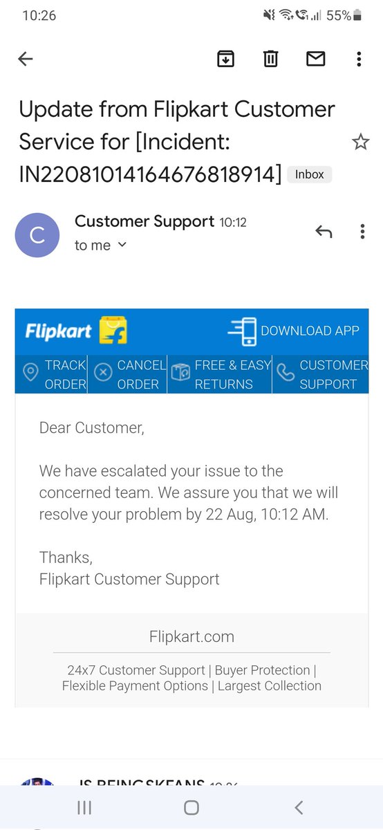 JaySaraiya's tweet photo. @Flipkart @flipkartsupport Is this you guyzz are assuring? Just extending a date https://t.co/GtYVpztV6V