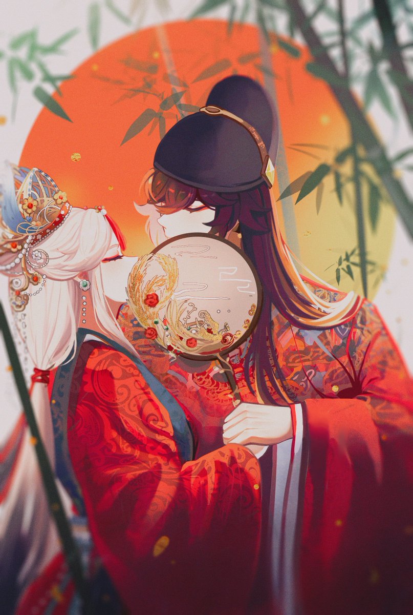 gugugu28978595's tweet photo. “喜结良缘，钟爱一生”
是七夕节画的贺图_(:з」∠)_
#zhongguang #GenshinImapct #Ningguang #zhongli https://t.co/HloHkBkh6Q
