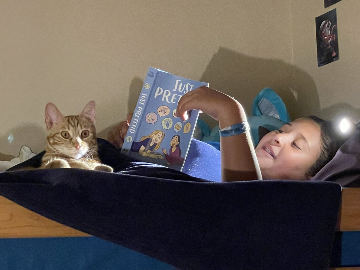 Mrs_IbrahimCV's tweet photo. Back to school nightly reading routine (with ๐ฑ). Tomorrow she starts 4th grade! @BosLangAcademy #kidsofteachers https://t.co/99htGzaeqg