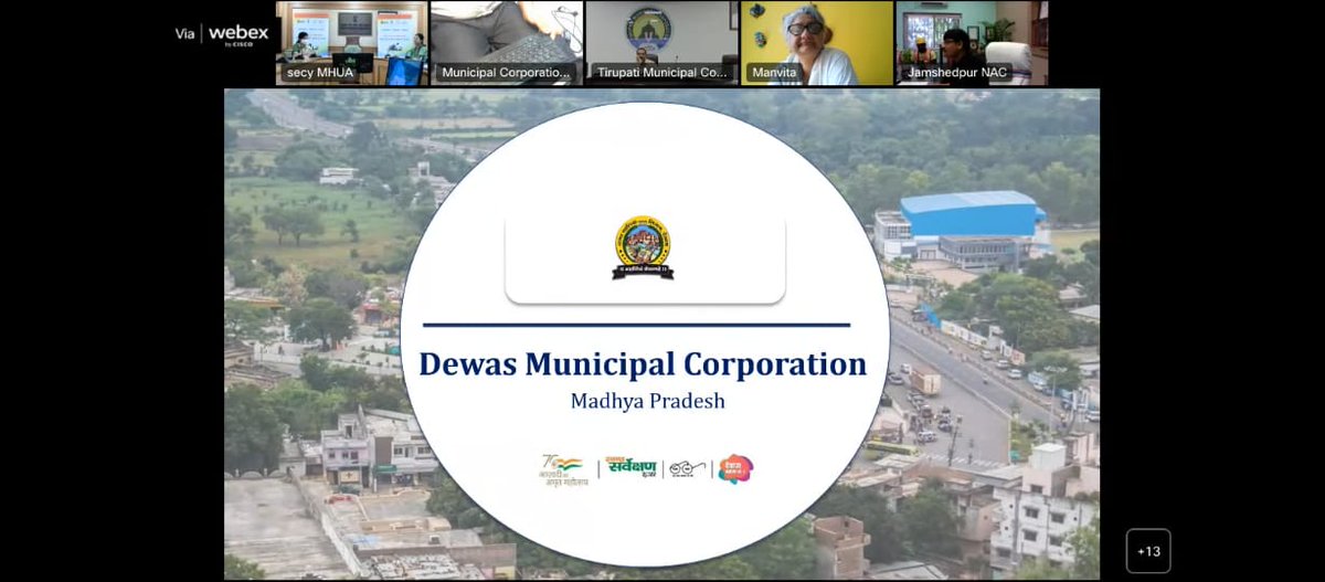 SwachhBharatGov's tweet photo. During the live webinar, Dewas MC showcased digital initiatives like My Dewas App, Online Toll-Free number and onground training of the sanitation workers, making them friendly with the newly introduced machine to ensure the utmost safety of #SafaiMitras. https://t.co/ypeABPCDjW