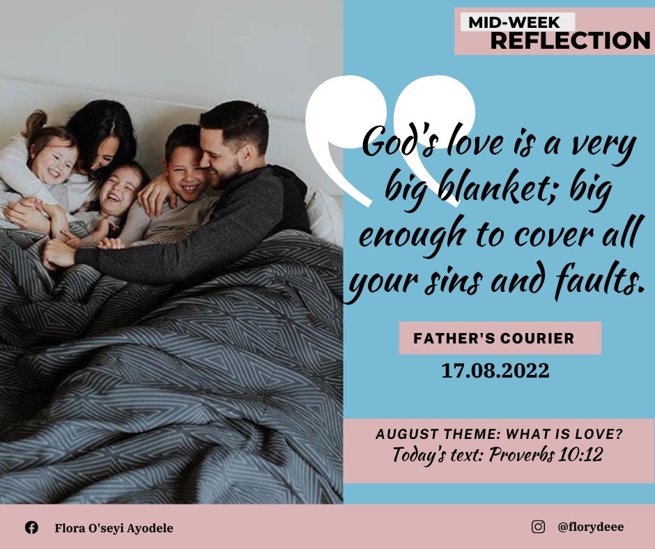 fatherscourier_'s tweet image. LOVE AS A COVER

August Theme: What is Love?
#MidWeekReflection
17.08.2022