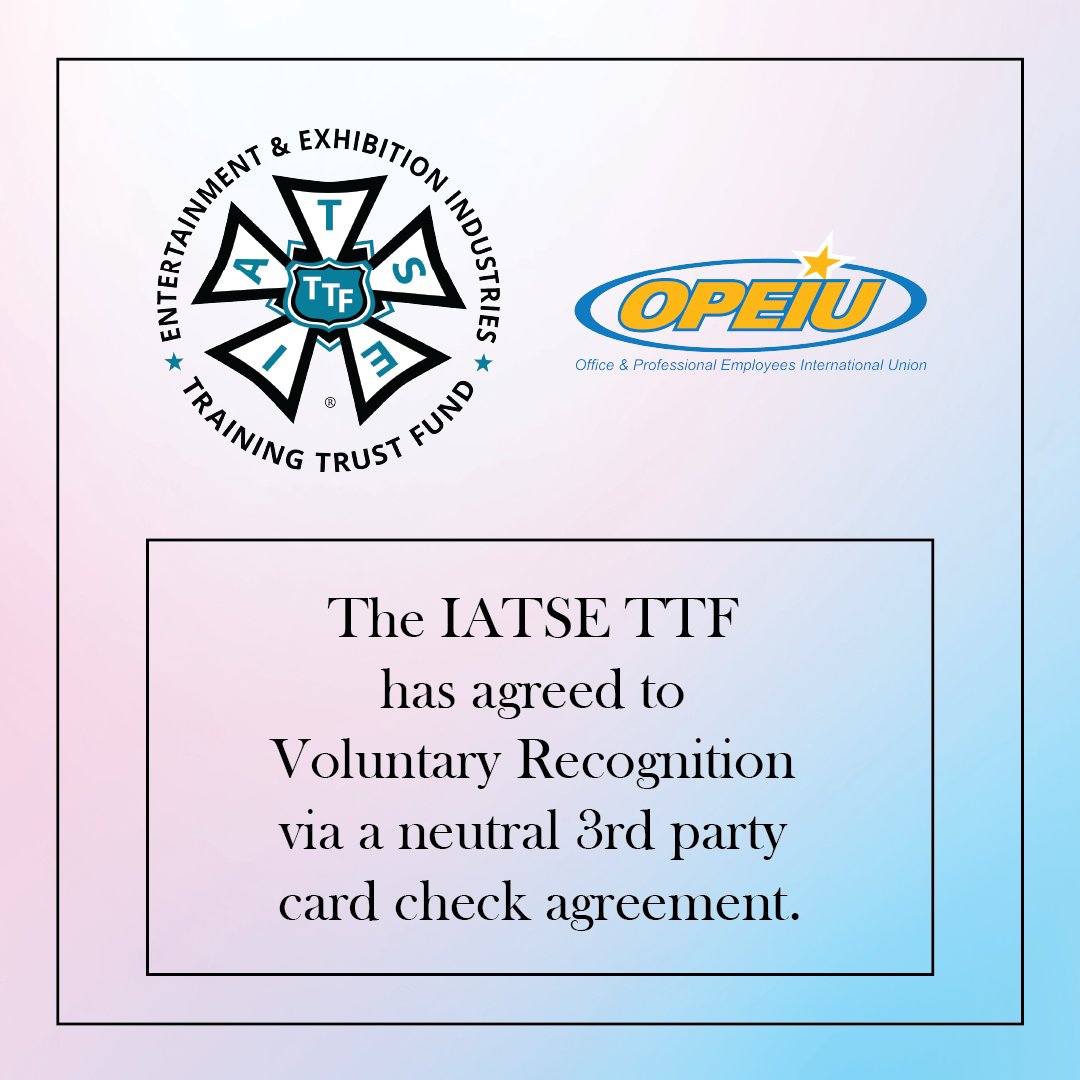 IATSE Training Trust Fund Union tweet media