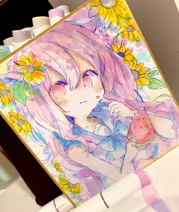 淡色の夏 #ohuhuイラコン2022 