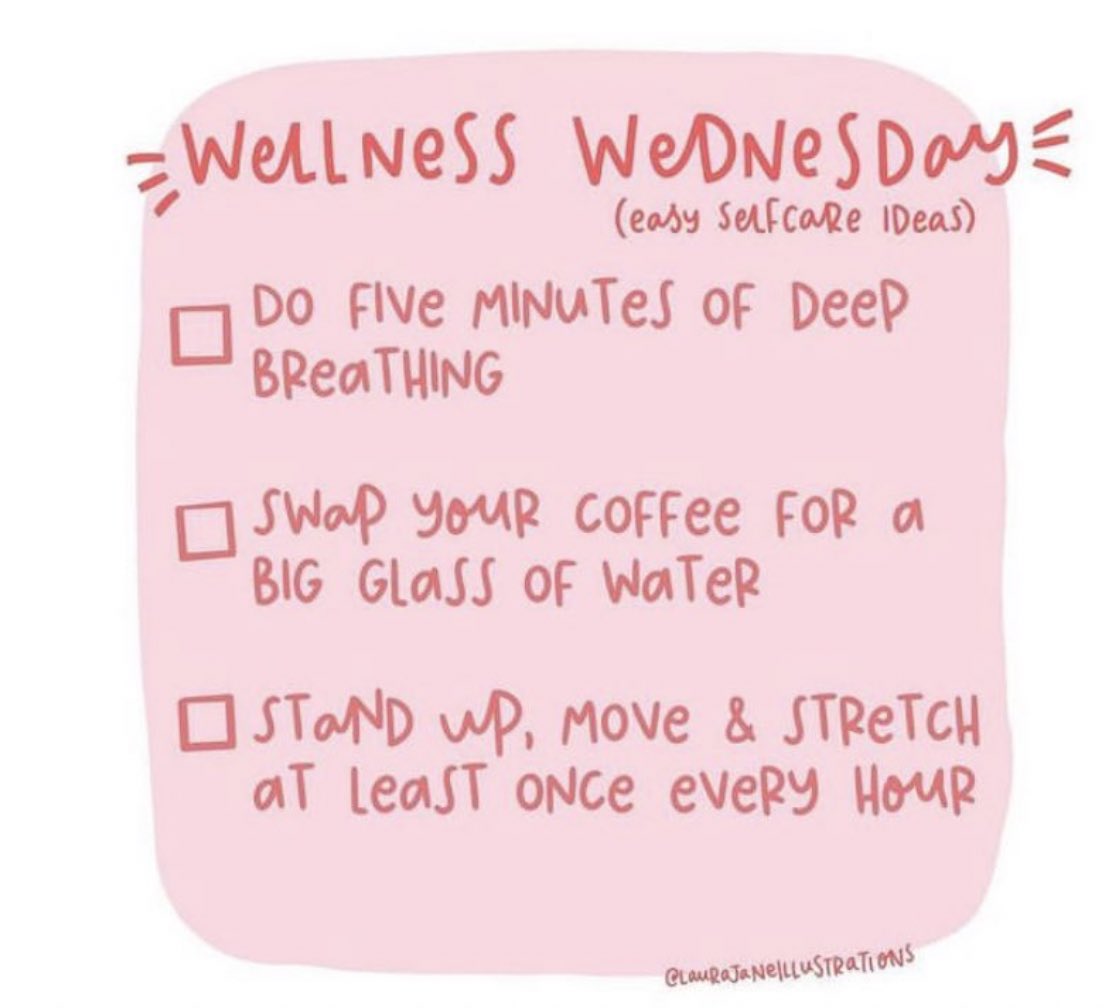 WeCYPnurses's tweet photo. 🌿Wellbeing Wednesday 🌿
Some simple ideas to improve your day- I plan to tick all 3 today ✅
What other simple ideas have you implemented into your day during these times, that you could share with others?
#Selfcafe #WeCYPNs
#supportoneanother https://t.co/TSMksyWHzA