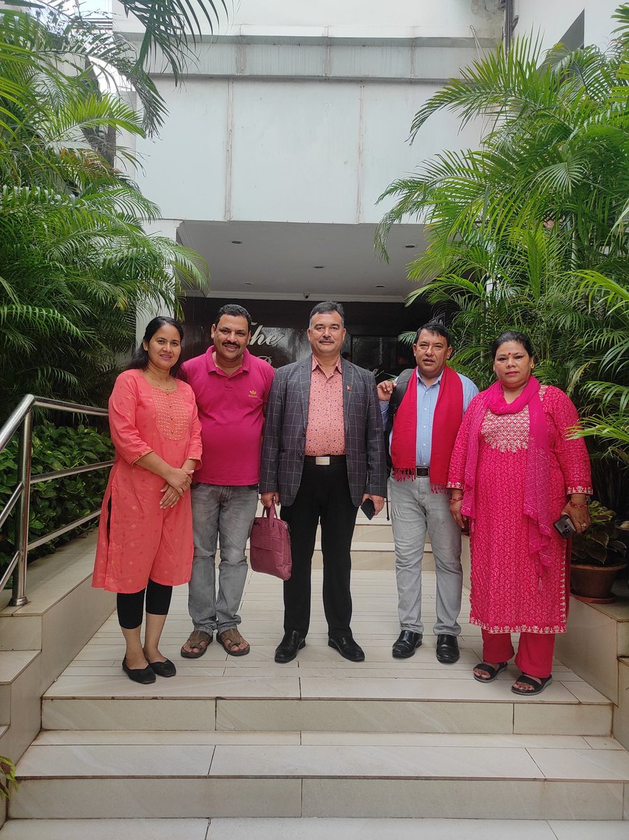 ghasirampanda's tweet photo. Glad to see my friends from Nepal, global leader in promoting community forestry Sri @GhanPandey BharatiPathak, Dr Ganga Dahal and others from Federation of Community Forestry Users, Nepal (FECOFUN) today here in Bhubaneswar Odisha https://t.co/OHCWgjh7WI