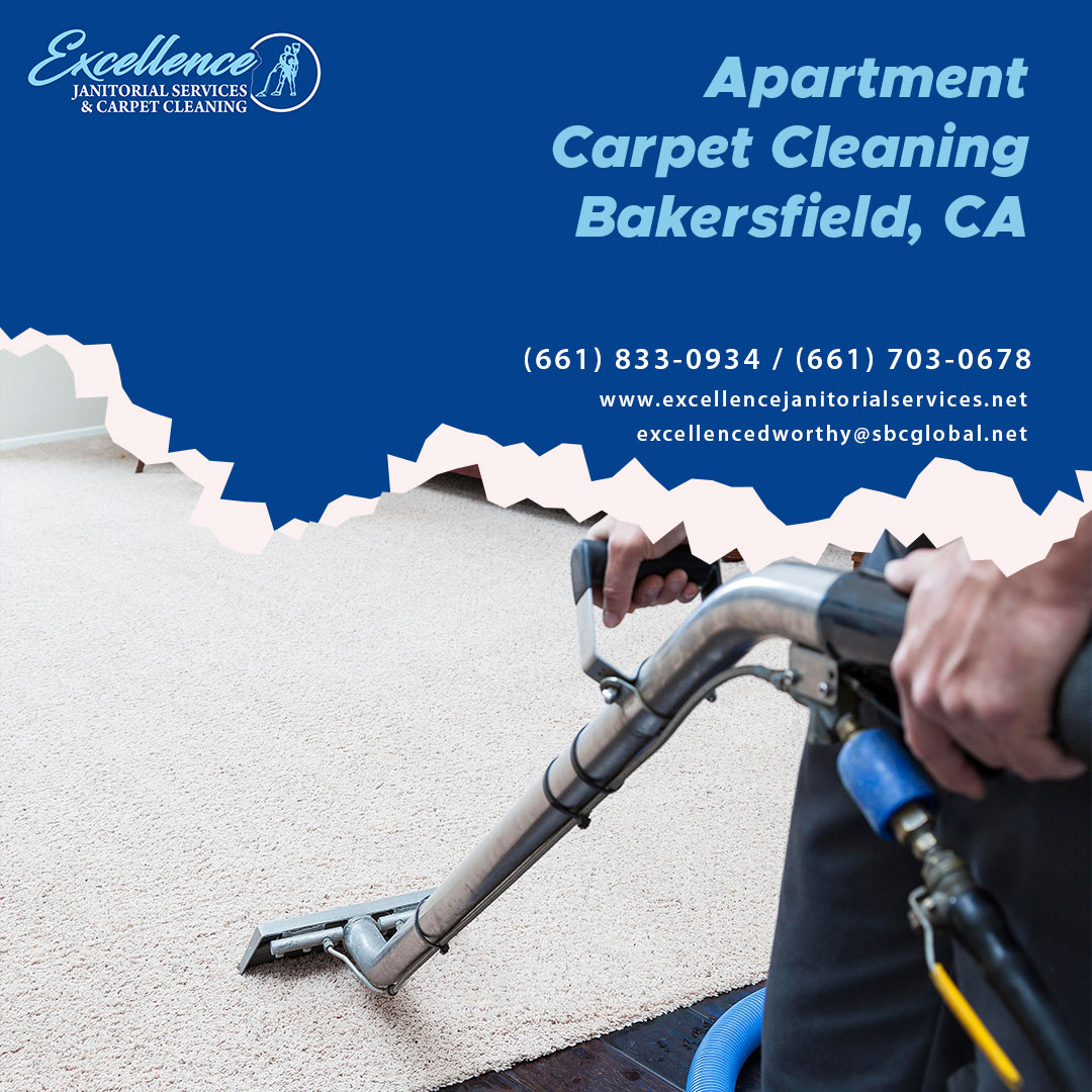 Is a stained carpet making your apartment look dull? Then hire Excellence Janitorial Services & Carpet Cleaning for the best apartment carpet cleaning in Bakersfield, CA. We can get basically any stain out of any carpet.
excellencejanitorialservices.net
#carpetcleaning #cleaningservice