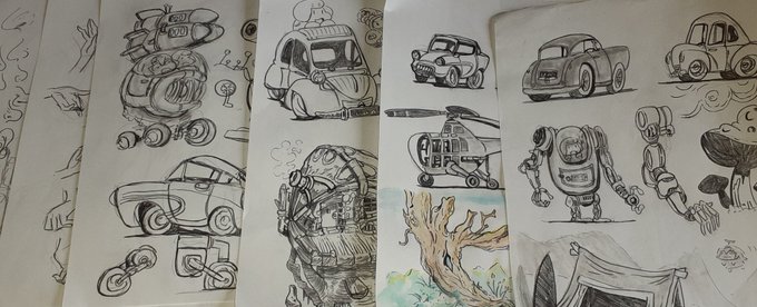 ちっとずつ描き方分かってくのおもろかった盆休み(終了 