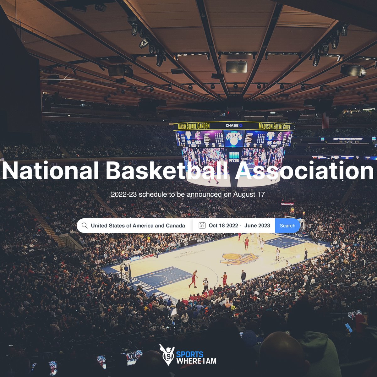 👀

The NBA regular season schedule will be announced at 3pm Wednesday Eastern USA time, which is early Thursday morning in Australia.