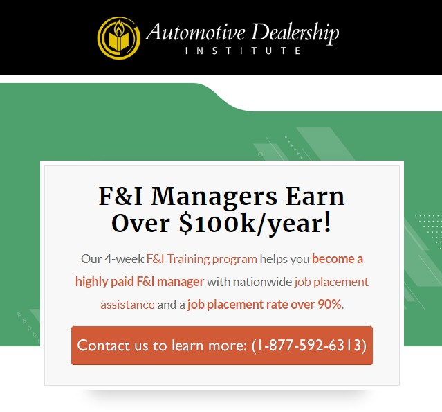 Autodealerinst's tweet photo. 🚩New Career: Training at https://t.co/MVURsfojJs

🎓The Nation’s BEST F&amp;I school prepares you for your new career

#Salesprofessionals #veterans #veteranowned #fandidiploma #newcareer2022 #newcareeropportunities #autodealerships #newcareerpath #FinanceandInsurance https://t.co/PdXyYVoZQX