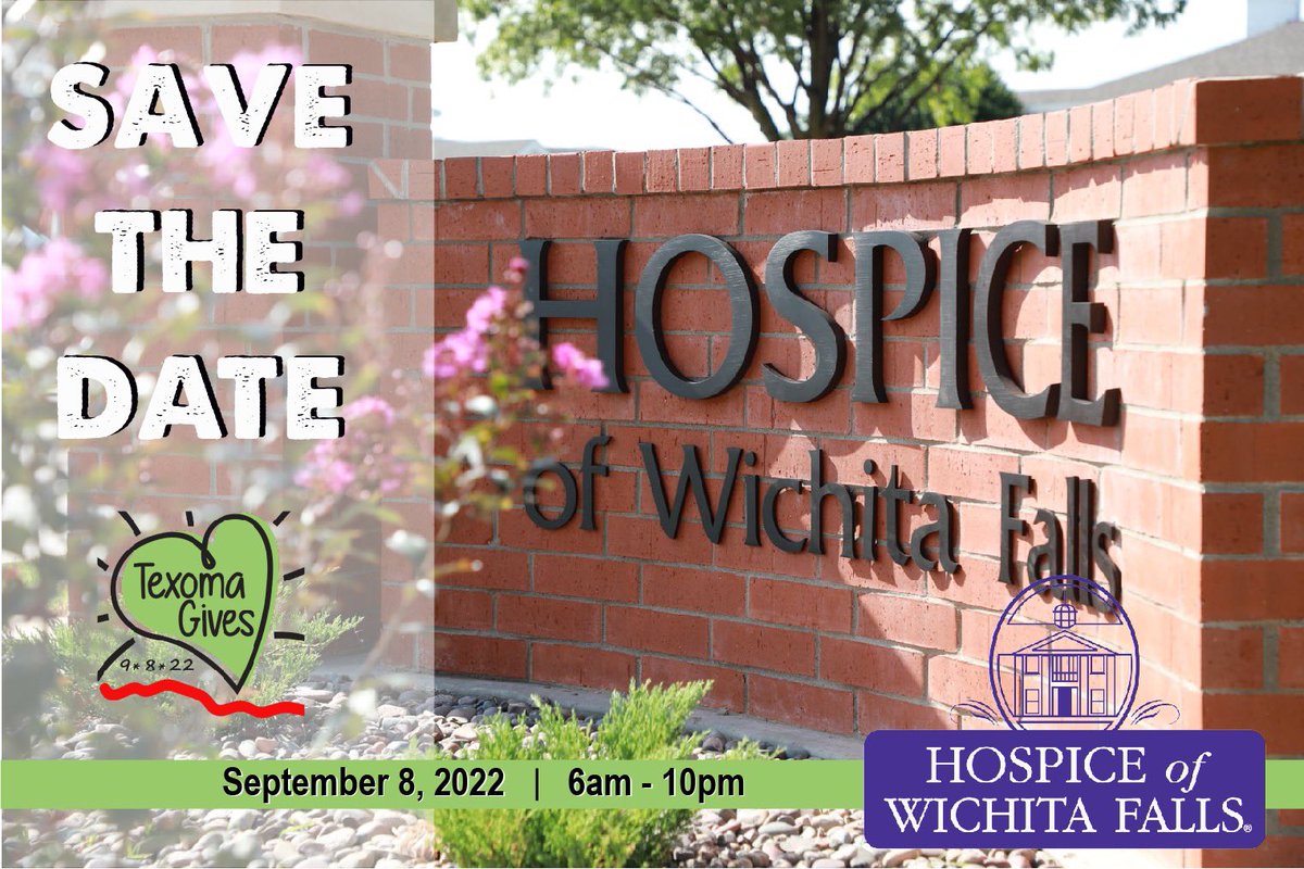 Hospice of WF (@hospiceofwf) on Twitter photo We are thrilled to once again join other nonprofits in the community to participate in <a href="/TexomaGives/">Texoma Gives</a> on September 8th! Early giving begins August 25th!
texomagives.org/organizations/β¦
#TexomaGives #HospiceHeart #HOWF We are thrilled to once again join other nonprofits in the community to participate in <a href="/TexomaGives/">Texoma Gives</a> on September 8th! Early giving begins August 25th!
texomagives.org/organizations/β¦
#TexomaGives #HospiceHeart #HOWF