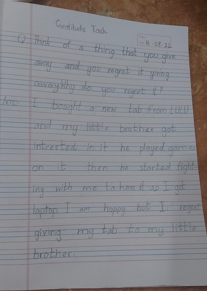 Shafna85123604's tweet photo. Gratitude as a Pedagogy!!!...Think of the things you gave away and regret it now
#gratitude #StrongSchools
 #BestSchoolPrize
 #T4Edu
#MOEUAE #ADEK  #Bestschoolprize
 @ShiningStarSchl
 @T4EduC @MOEUAEofficial @ADEK_tweet https://t.co/Imajx6fn1Z