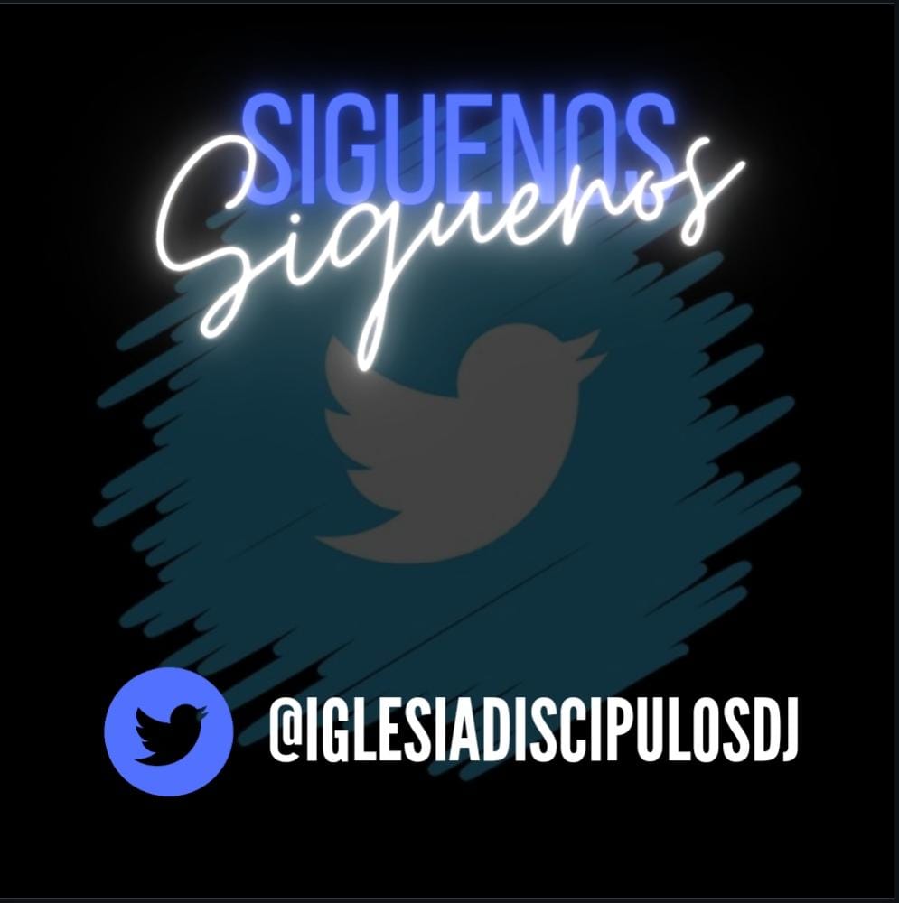 Vamos todos a seguir la cuenta de nuestra Iglesia Discípulos de Jesucristo. Siempre encontrarás allí un buen mensaje de parte de Dios. @iglesiadiscipulosdj