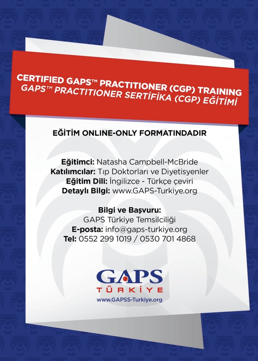 Doktor ve diyetisyenler için Gaps Eğitimi 22 Ekimde başlıyor. 24 kişi ile sınırlıdır #gaps #gapsdiyeti #diyetisyen #doktor