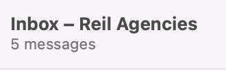 ReilAgencies's tweet photo. @alicemayporter I have to be organised with my inbox or it gets me freaked out. I have palpitations when I see peoples phones showing hundreds of unread messages lol. https://t.co/Pp1qOtGywk