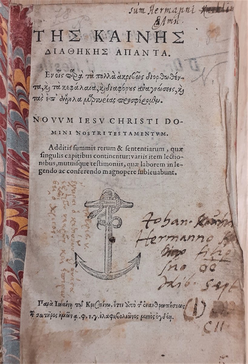 WestCollCambs's tweet photo. Found this tiny ink drawing of a woman, in the back of Westminster College's copy of Jean Crispin's New Testament in Greek, printed in Geneva in 1553 - a little sketch from a long time ago! https://t.co/SerRrR0qMd