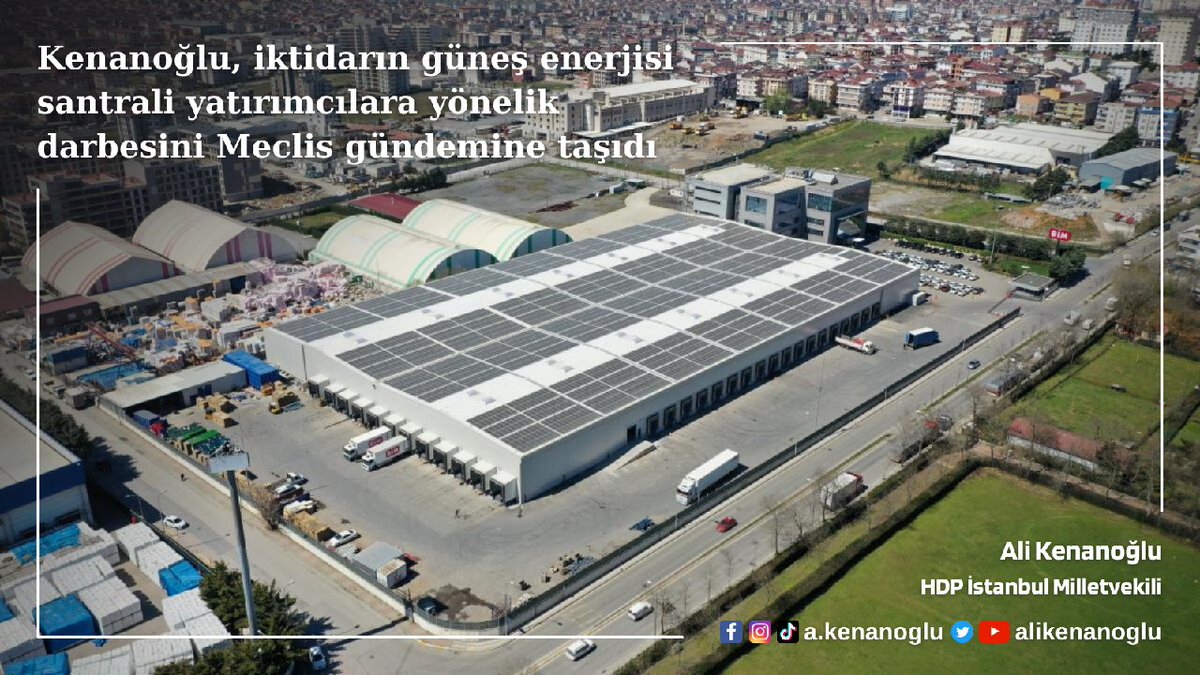 İktidarın güneş enerjisi yatırımlarına yönelik darbesini Meclis gündemine taşıdık.

2019'da GES'lerde üretilen fazla enerjinin 10 yıl süresince satın alacağını garanti eden AKP, bir gecelik yönetmelik değişikliğiyle yatırımcıları kendi kaderine terk etti!

alikenanoglu.net/iktidarin-ges-…