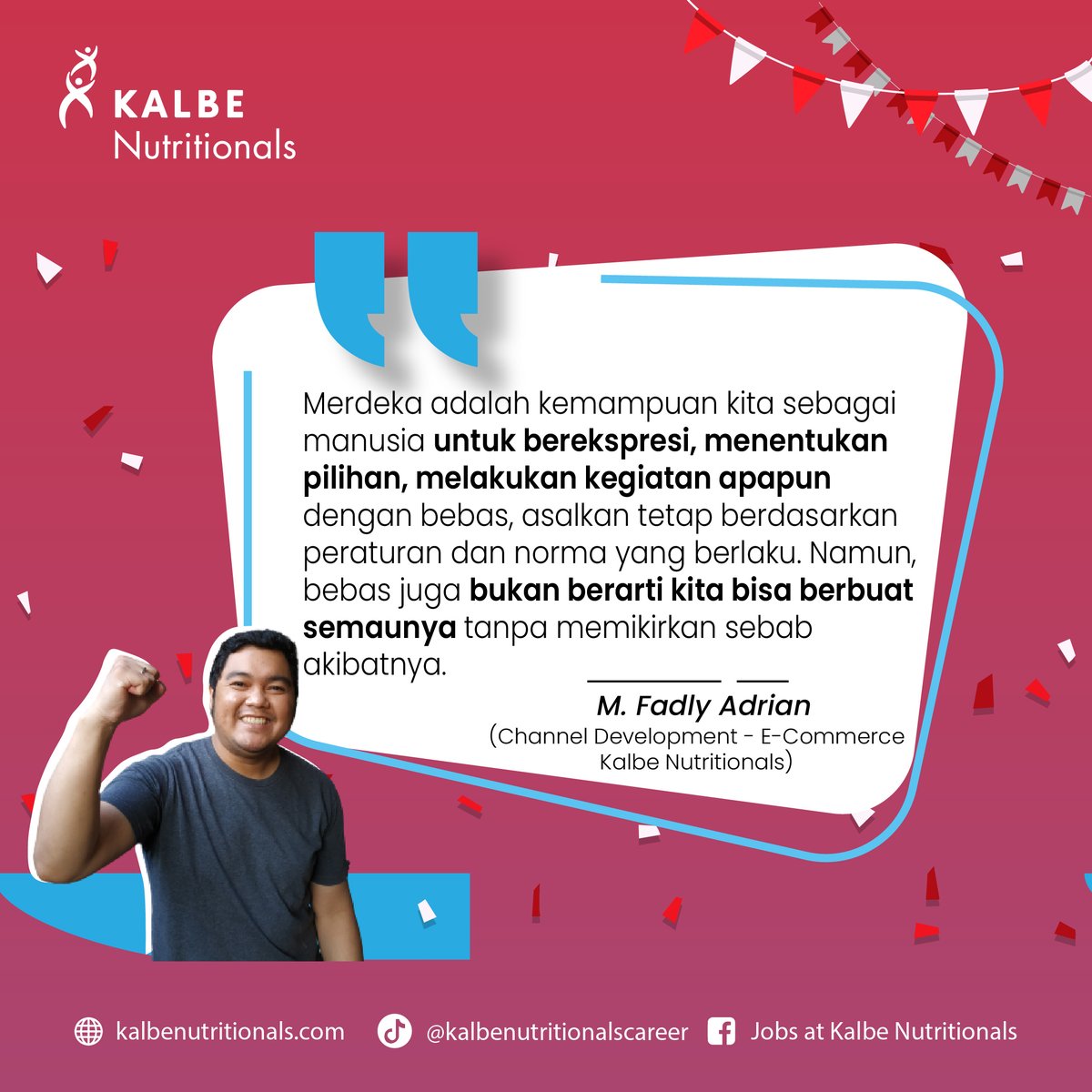 Lowker_KALBE's tweet photo. Di 2022 ini, Indonesia memasuki tahun ke-77 kemerdekaannya. Ya, sudah 77 tahun Tanah Air merdeka atau terbebebas dari belenggu penjajah dan sekutunya.
 
Tulis dong, makna merdeka menurut sobat KNers di kolom komentar ⬇️ https://t.co/on8k9rPoCm