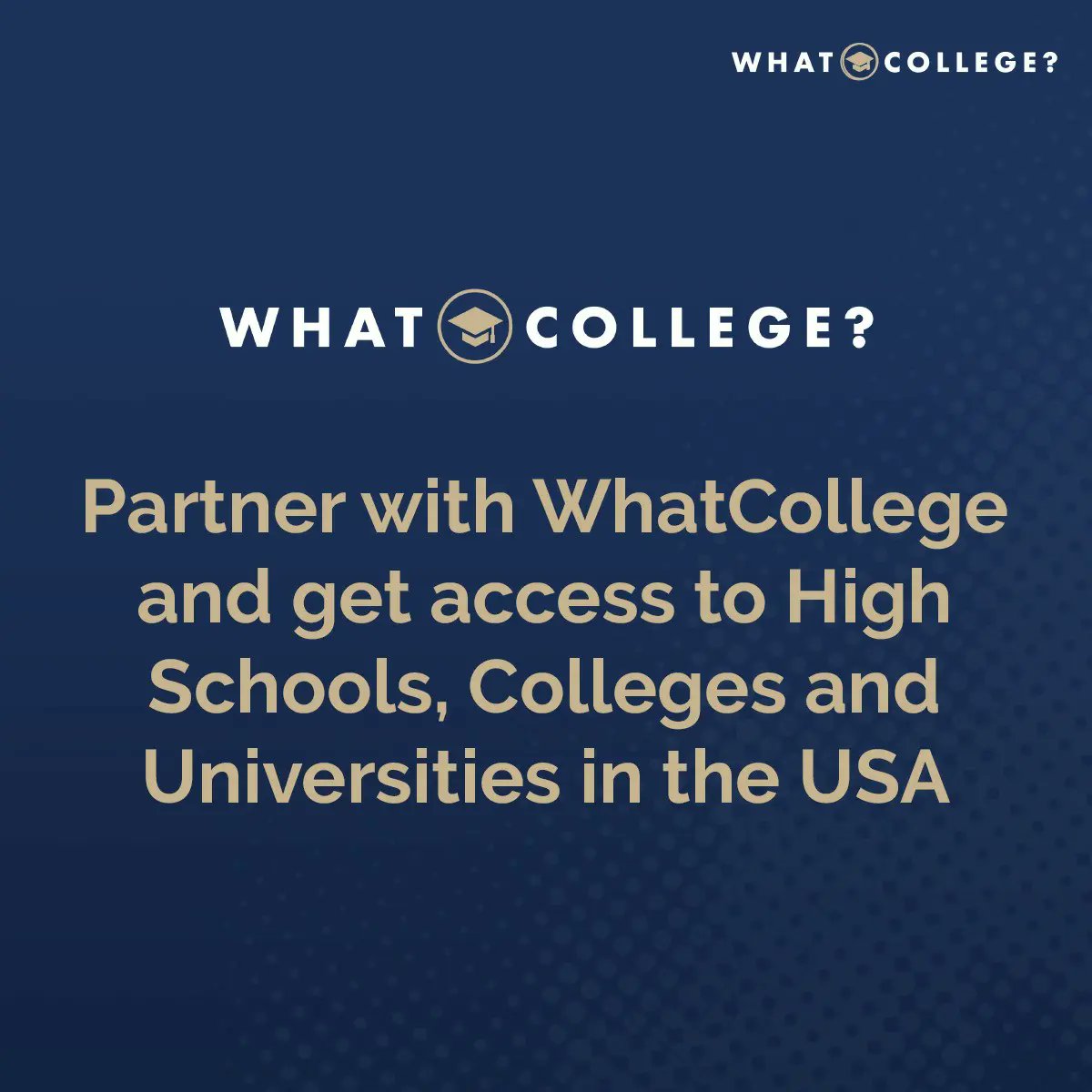 WhatCollege_com's tweet photo. A good education is a stepping stone to a great career! Begin your journey to top High Schools, Colleges & Universities with WhatCollege.
https://t.co/8AIWdPBbiR
#WhatCollege #Studyinusa #studyabroad #studyabroadlife #studyabroadUSA #InternationalStudents https://t.co/AwMpZmeT53