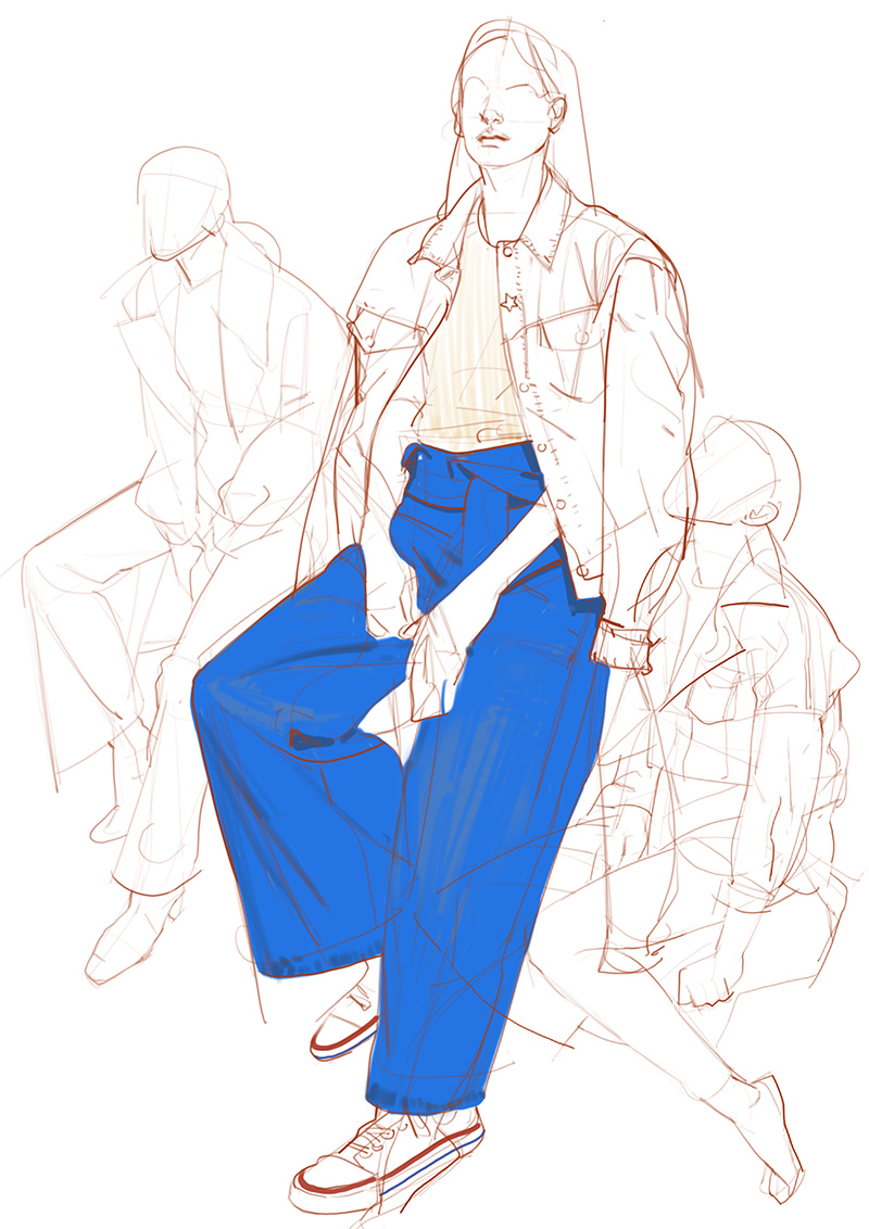 「fashion studies  」|bumskeeのイラスト