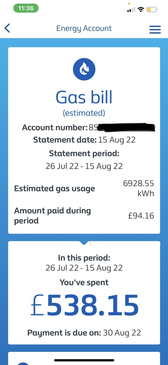 SheaToxyTend's tweet photo. @BritishGasHelp could you please explain to me how a 1 person household can spend £538.15 on gas in this scotching weather in a month? I've had enough 🙅🏿‍♀️ https://t.co/BVtsdhaRxu