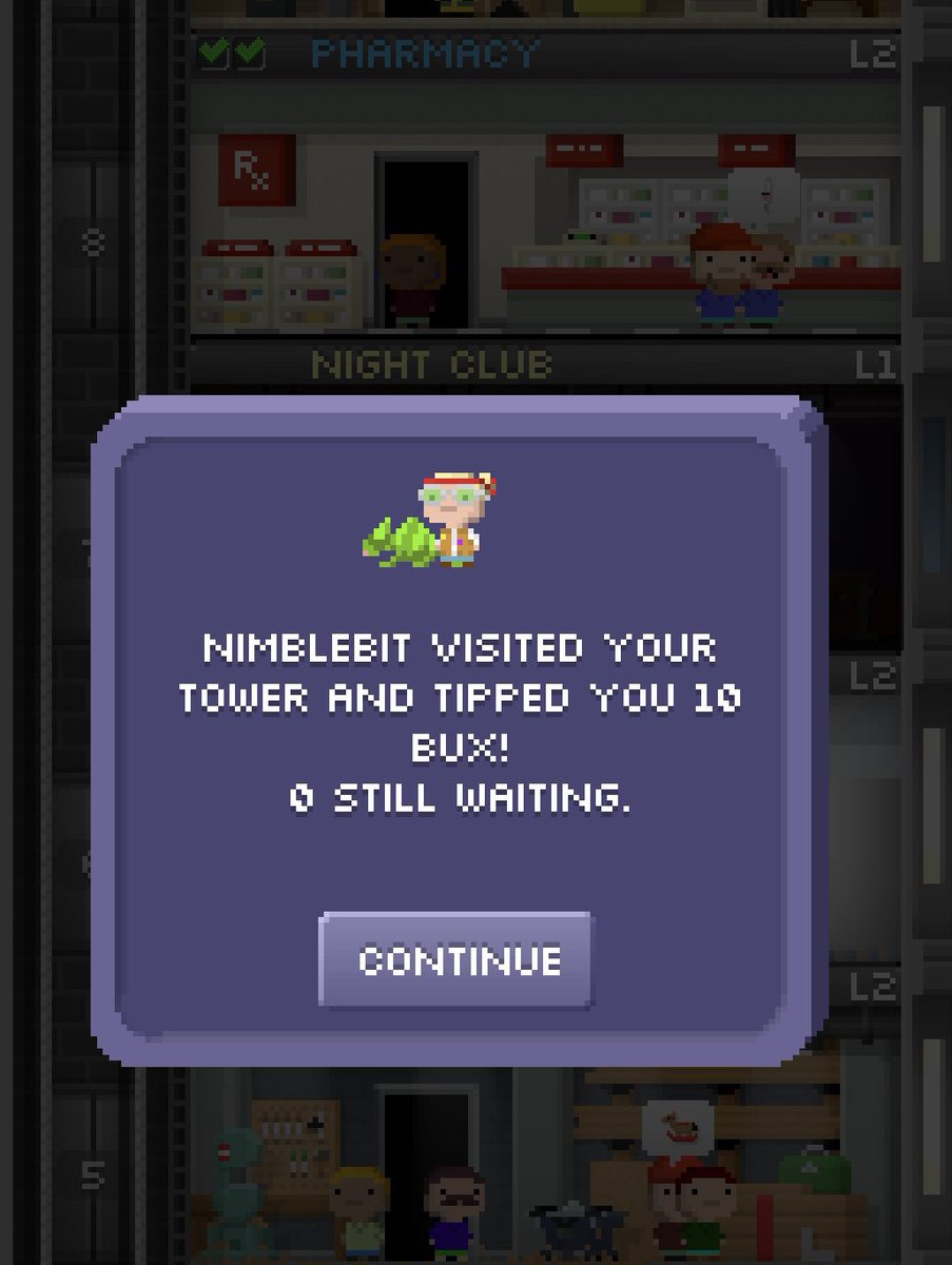 GamesKirann's tweet image. Tiny Tower (the original version), add me: 6K6D. 
#TinyTower #BITBOOK #NimbleBit