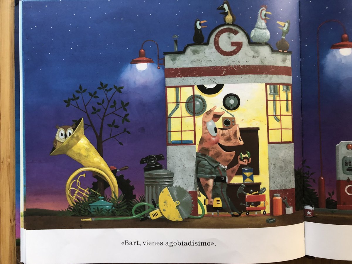 Infanmusic's tweet photo. Un álbum ilustrado sobre ruedas, con mensaje de #reciclaje, y unos instrumentos musicales que molan. Esto es “El Garage de Gus” de Leo Timmers https://t.co/omxiZxYPVj #bibliotecainfanmusic #LeoTimmers ⁦@harperkidsIB⁩ ⁦@harperkidsIB⁩ https://t.co/iaassMtlkp