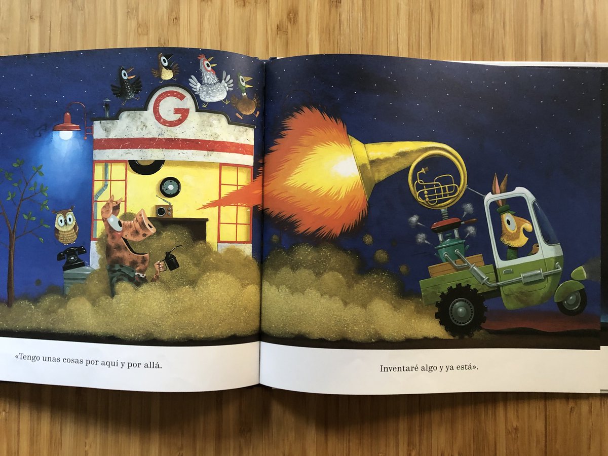 Infanmusic's tweet photo. Un álbum ilustrado sobre ruedas, con mensaje de #reciclaje, y unos instrumentos musicales que molan. Esto es “El Garage de Gus” de Leo Timmers https://t.co/omxiZxYPVj #bibliotecainfanmusic #LeoTimmers ⁦@harperkidsIB⁩ ⁦@harperkidsIB⁩ https://t.co/iaassMtlkp