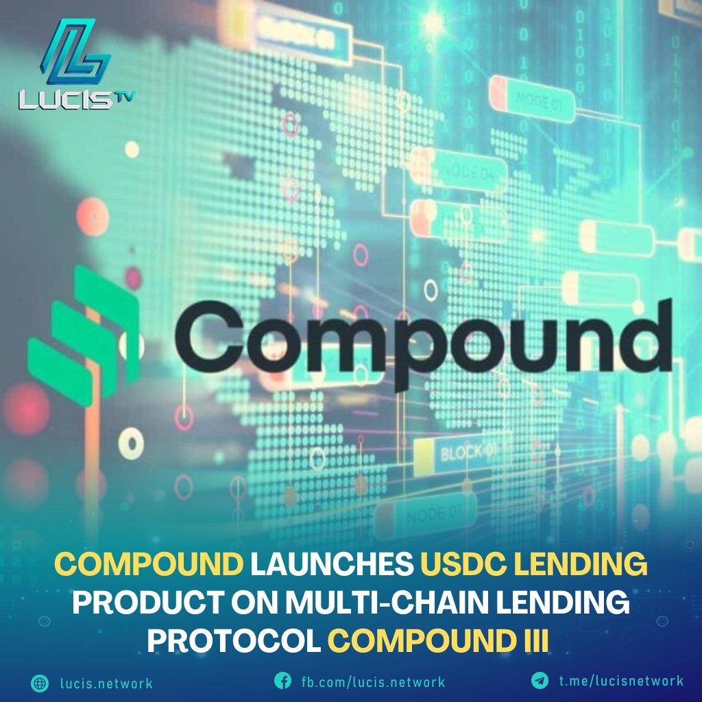 Capy_Research's tweet photo. 📣Compound launches $USDC lending product on multi-chain lending protocol Compound III📣
The implementation of USDC lending marketplace is the first product of #Compound III , which has just been rolling out on all #Ethereum Virtual Machine compatible networks🚀
#LucisNetwork https://t.co/WSadJsp8Oz