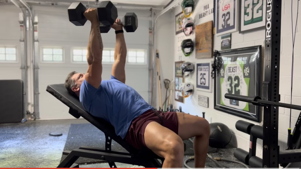 TheOBeastLab's tweet image. Incline NG DB Press.  Full Video here: youtu.be/tkFw-WC7DkI