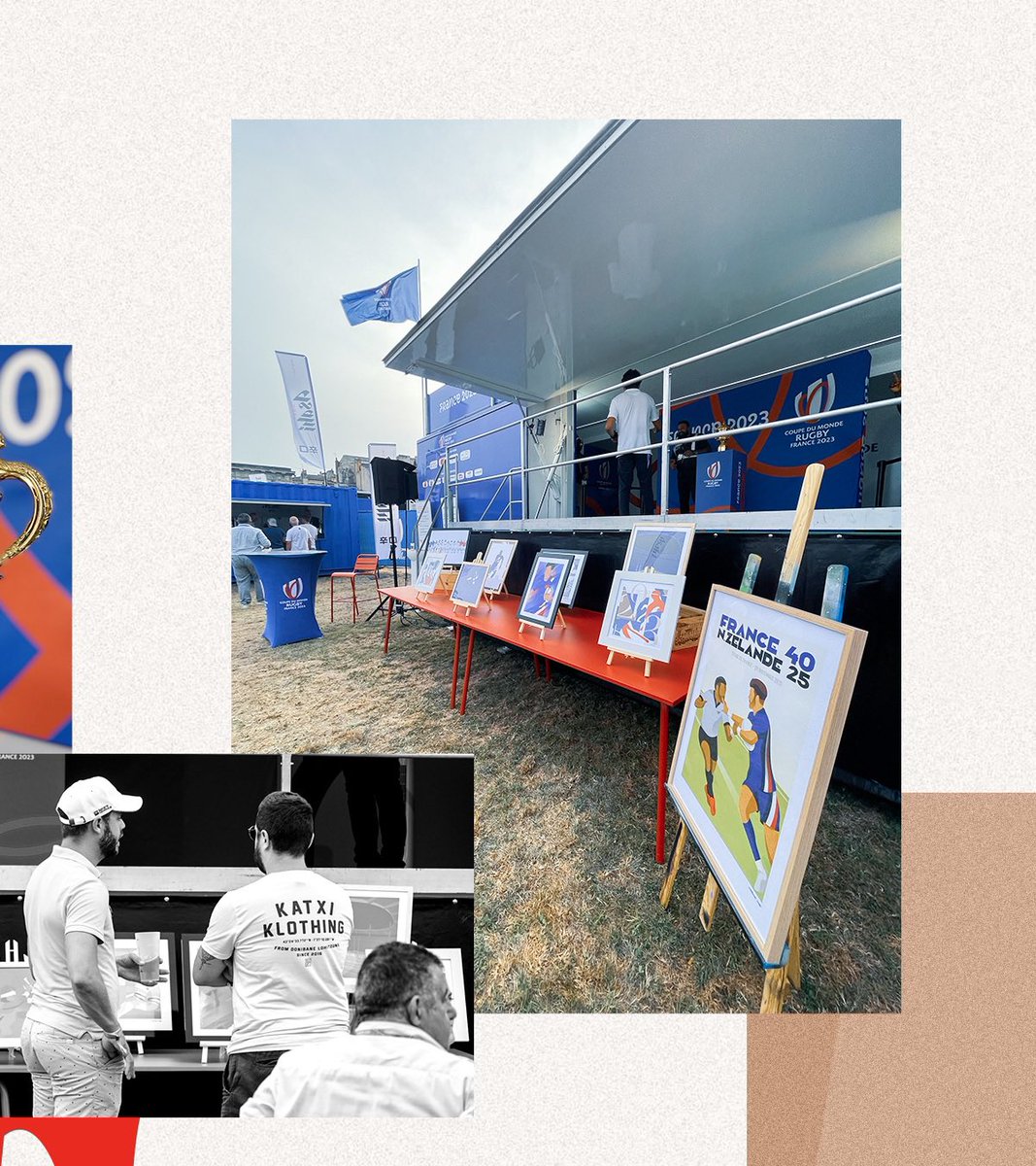 RugbyWorldCup2023 🏉

Très heureux d’avoir pu réaliser ma première exposition lors de cet événement <a href="/France2023/">Rugby World Cup France 2023</a>, un rêve de gosse ! Un moment riche en rencontres et en échanges

Merci <a href="/BocquetCaroline/">BOCQUET CAROLINE 🍒</a> pour l’opportunité et pour la confiance ! 

Rendez vous à Paris en novembre ✌🏻