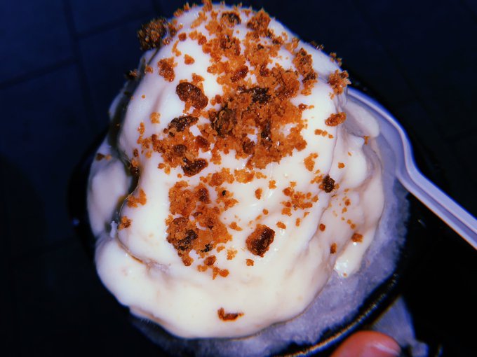 ふわふわかき氷。ラス1だった🤞🏻 