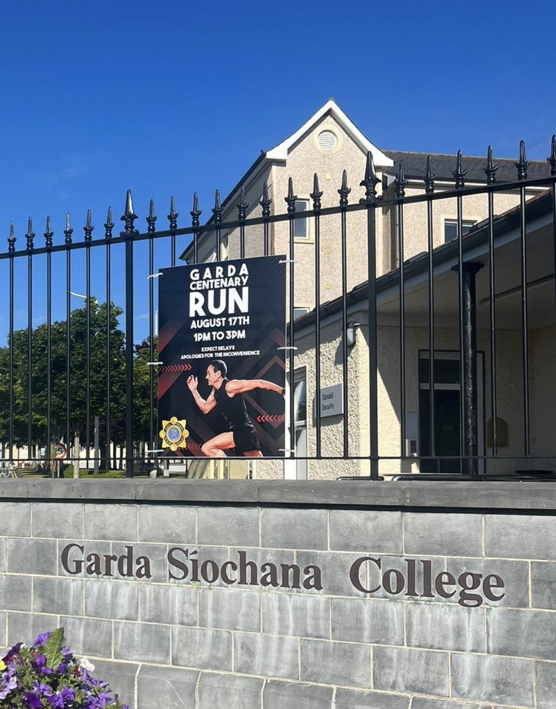 The stage is set at the Garda College Templemore where the Garda Centenary Run 5km &amp; 10km take place this afternoon. Good luck to all taking part! #Garda100