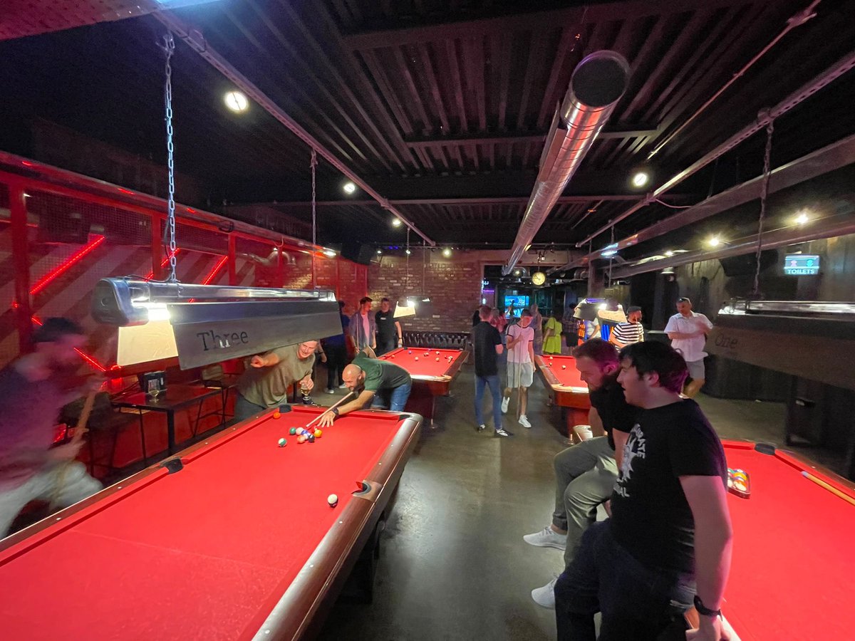Kentonbball's tweet photo. Some more pics from the the weekend for @Kentonbball end of season night out in @Lane7_ 
@smoothlanc and @craigmole1 being the best pool doubles, only losing 1 game. #kentonbasketballclub #kentonbasketball #endofseason #club #team #social #basketball #bowling #pool https://t.co/VLi57Jawcu