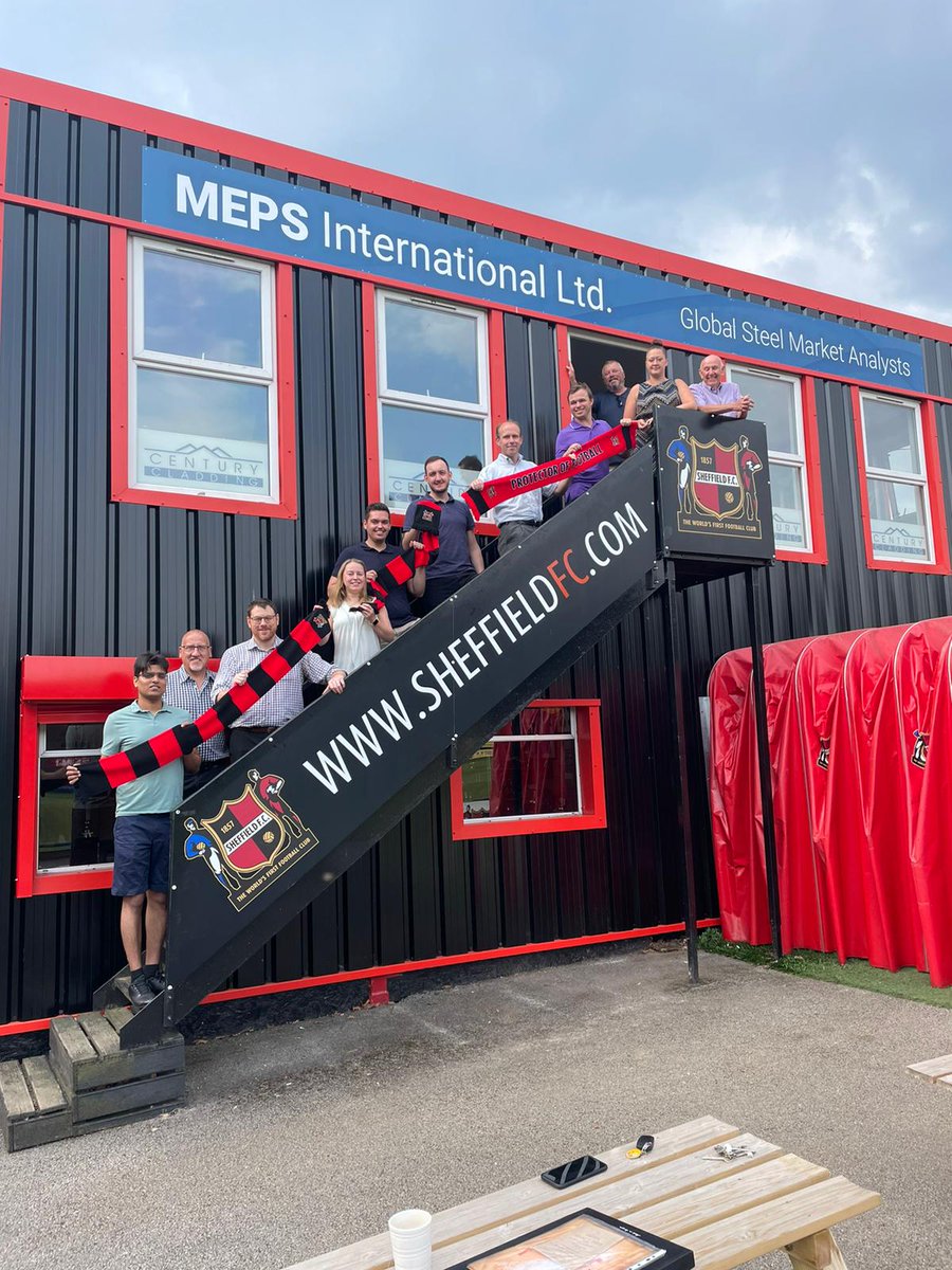 sheffieldfc's tweet photo. Made in the Steel City 🏗️

We are delighted to announce @mepssteelprices as a Community Partner for the 22/23 season.

MEPS have also partnered with #TheWorldsFirst to launch the MEPS International Sponsors Box

Welcome to the Club! https://t.co/JCpDkIzpfd