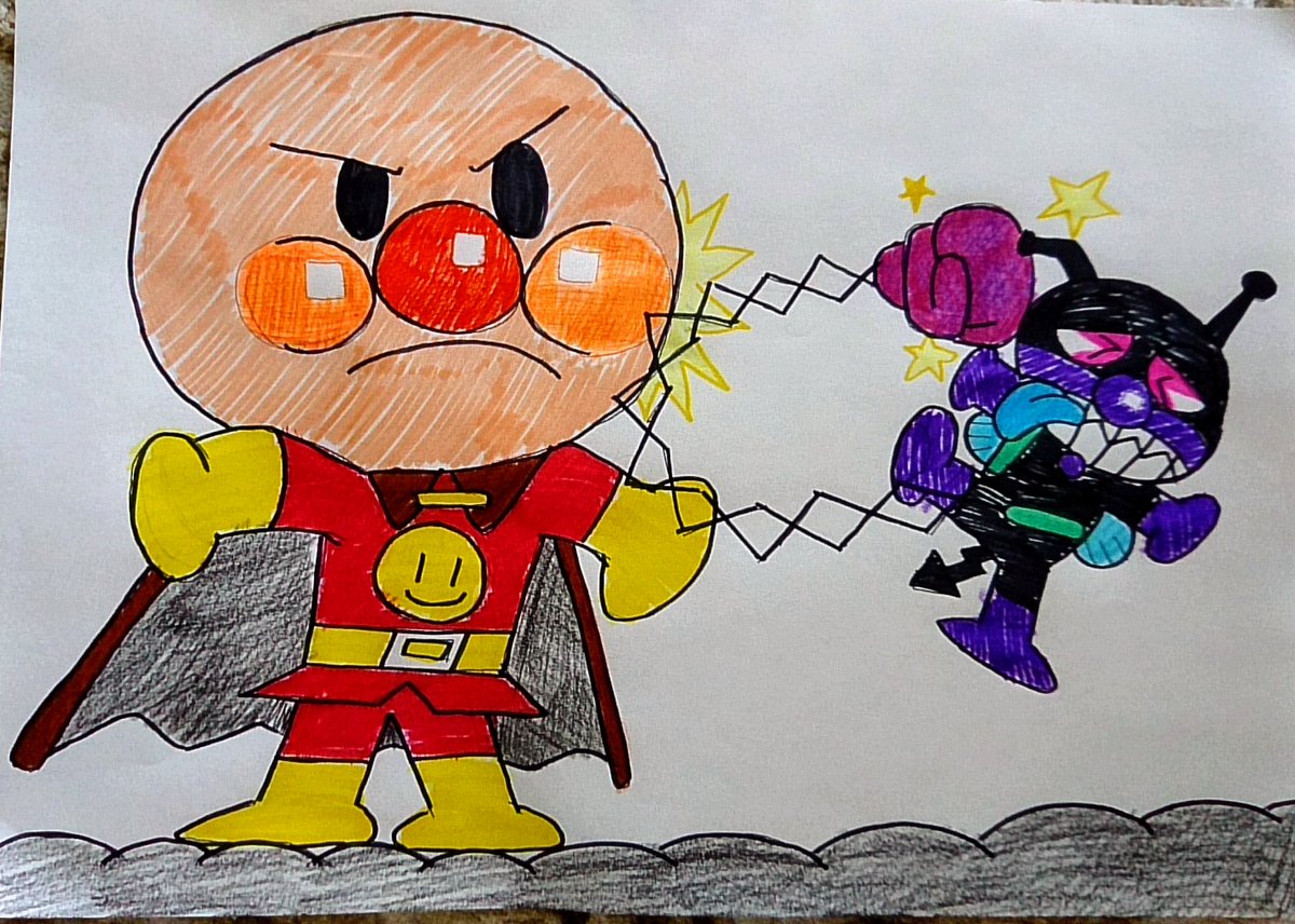 ばいきんまん　アンパンマン　ジクリー版画　アート　オフィシャルショップ限定品 ばいきんまん アンパンマン ジクリー版画 アート オフィシャル