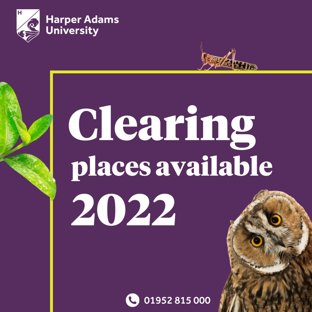 HarperAdamsUni's tweet photo. Good luck to everyone with final results tomorrow – we’re keeping our fingers, hooves and paws crossed for you! 

If you’d like to discuss your future at #Harper, then make sure to call our #ClearingHotline on 01952 815 000 – it’s never too late to start a degree that matters. https://t.co/ivVmrj8Gfg
