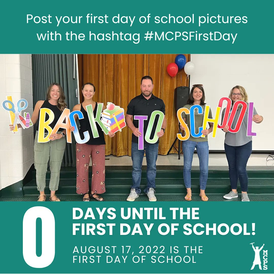 mcps_va's tweet image. TODAY is the first day of school! Welcome back! Share your first day of school pics using the hashtag #MCPSFirstDay